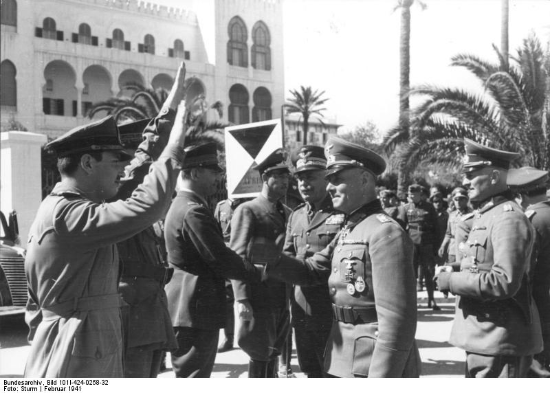 Erwin Rommel in Tripoli, February 1941