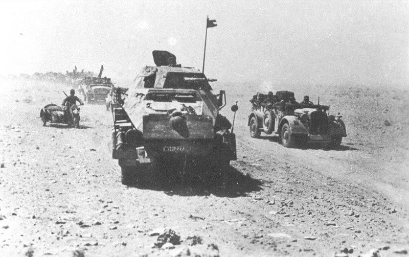 Afrika Korps on the move [Public domain, wikimedia]