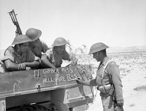 Soldiers of the 4th Indian Division decorate their truck during Operation Battleaxe, North Africa, June 1941 [Public domain, Imperial War Museum, wiki]