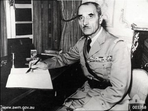General Georges Catroux [Attr: wiki/AWM Creative Commons, Share-Alike 3.0 Unported]