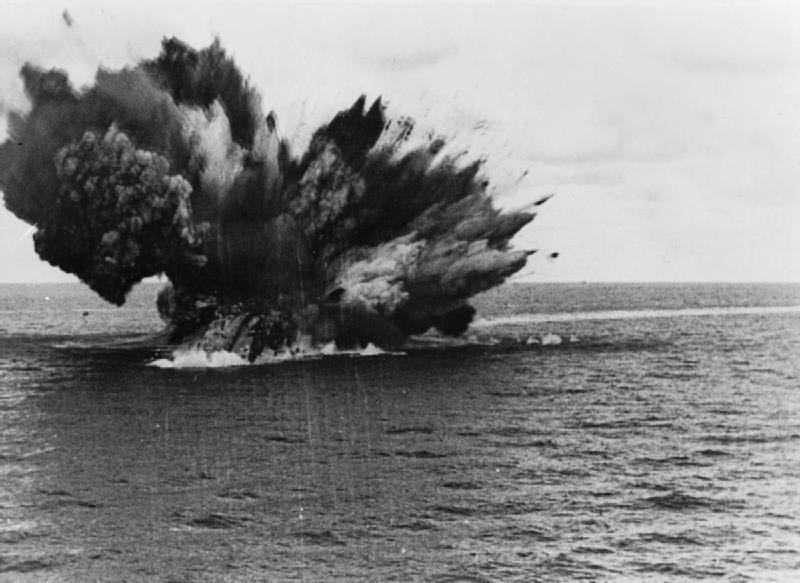 British battleship HMS Barham explodes, 25 November 1941 [Public domain wiki]