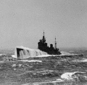 Battleship HMS Duke of York on Arctic convoy duty [Public domain, wiki]