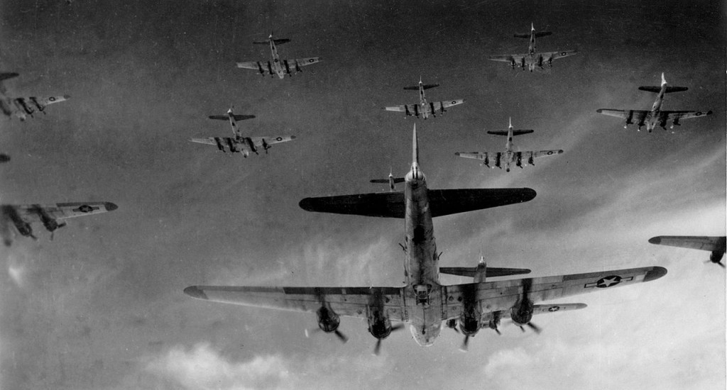 American B-17 Flying Fortresses [Public domain]