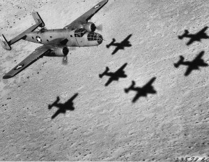 B-25 Mitchell of the USAAF 12th Bombardment Group, WWII [Public domain]