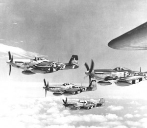 US P-51 Mustang fighters [Public domain]