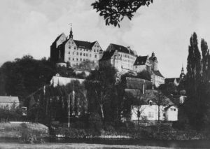 Colditz Castle during WWII [Public domain]