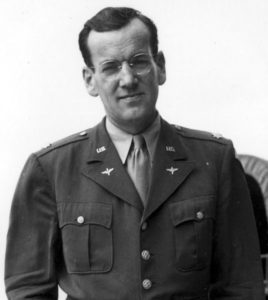 Glen Miller in his uniform as a major in the US Army Air Corps [Public domain]